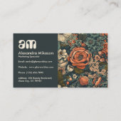  Waterverf Bloemen Professioneel Visitekaartje (Achterkant)