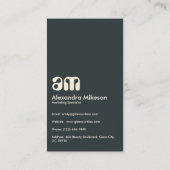  Waterverf Bloemen Professioneel Visitekaartje (Achterkant)