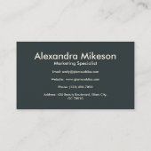 Waterverf Bloemen Professioneel Visitekaartje (Achterkant)