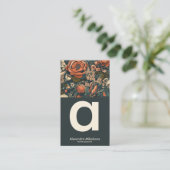 Waterverf Bloemen Professioneel Visitekaartje (Staand voorkant)