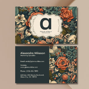 Waterverf Bloemen Professioneel Visitekaartje