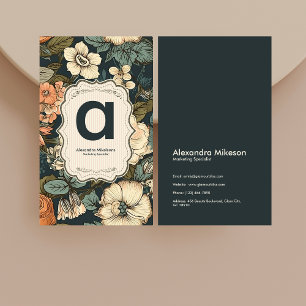  Waterverf Bloemen Professioneel Visitekaartje