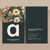  Waterverf Bloemen Professioneel Visitekaartje