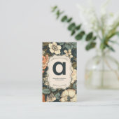 Waterverf Bloemen Professioneel Visitekaartje (Staand voorkant)