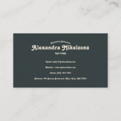 Waterverf Bloemen Professioneel Visitekaartje (Achterkant)