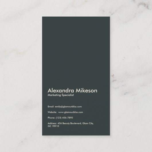  Waterverf Bloemen Professioneel Visitekaartje (Achterkant)