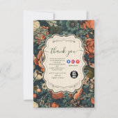  Waterverf Bloemen Professionele Zaken Bedankkaart (Voorkant)