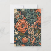  Waterverf Bloemen Professionele Zaken Bedankkaart (Achterkant)