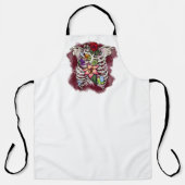 Waterverf Bloemen Ribcage Schort (Voorkant)