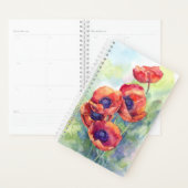 Waterverf bloemen rode papaver planner (Display)