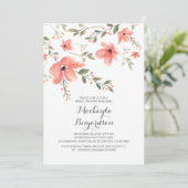 Waterverf Bloemen Romantisch Vrijgezellenfeest Kaart (Staand voorkant)