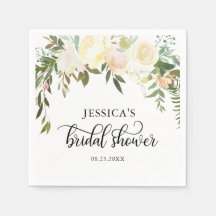 Waterverf Bloemen Roze Beige Ivoor Vrijgezellenfee