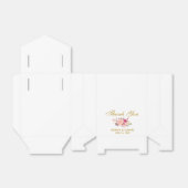 Waterverf Bloemen Roze Blush Goud Bruiloft Bedankt Bedankdoosjes (Uitgevouwen)