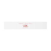 Waterverf Bloemen Roze Blush Vrijgezellenfeest Uitnodigingen Wikkel (Vlak)