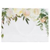 Waterverf Bloemen Roze Cream Ivoor Trouwdouche Groot Cadeauzakje (Achterkant)