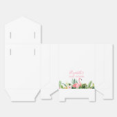 Waterverf Bloemen Roze Flamingo Douche Boog Bedankdoosjes (Ongevouwen)