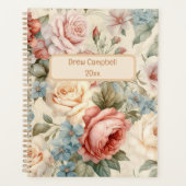  Waterverf Bloemen Rozen Classic Planner (Voorkant)