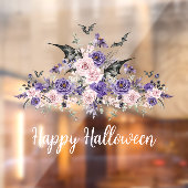 waterverf Bloemen rozen Happy Halloween stijlvol Raamsticker (Vel 2)