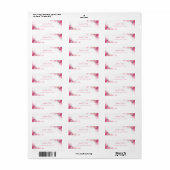 Waterverf bloemen Rozen Modern handschrift Etiket (Full Sheet)