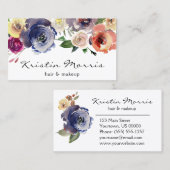 Waterverf bloemen Rozen Zacht vlinderbloemigen Visitekaartje (Voorkant / Achterkant)