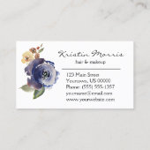 Waterverf bloemen Rozen Zacht vlinderbloemigen Visitekaartje (Achterkant)