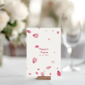 Waterverf Bloemen Rozenblaadjes Kaart