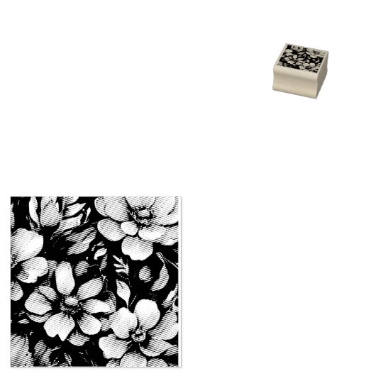 Waterverf Bloemen Rubber Stamp Rubberstempel (Gestempeld)
