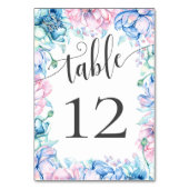 Waterverf Bloemen & Rustiek Hout Boerderij Bruilof Kaart (Voorkant)