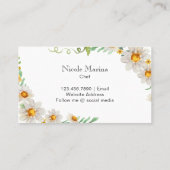 Waterverf Bloemen Rustieke Bakken Catering Visitekaartje (Achterkant)