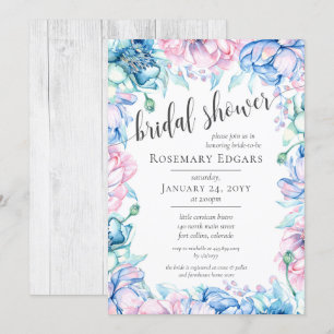 Waterverf Bloemen Rustieke Boerderij Vrijgezellenf Kaart