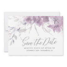 Waterverf Bloemen Save the Date Bruiloft