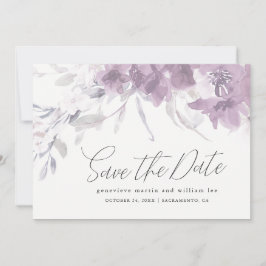 Waterverf Bloemen Save the Date Bruiloft
