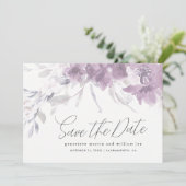 Waterverf Bloemen Save the Date Bruiloft (Staand voorkant)