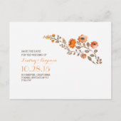 waterverf bloemen schattig save the date aankondigingskaart (Voorkant)