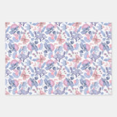 Waterverf Bloemen Schattigee Pastelpatronen Natuur Inpakpapier Vel (Voorkant 3)