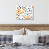 Waterverf bloemen schilderen canvas afdruk (Insitu (Slaapkamer))