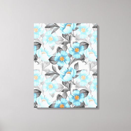 Waterverf bloemen schilderen canvas afdruk (Voorkant)