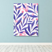 Waterverf bloemen schilderen canvas afdruk (Insitu (Houten vloer))