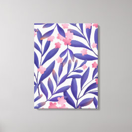 Waterverf bloemen schilderen canvas afdruk