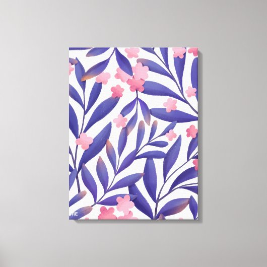 Waterverf bloemen schilderen canvas afdruk (Voorkant)