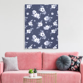 Waterverf bloemen schilderen canvas afdruk (Insitu (Woonkamer))