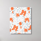 Waterverf bloemen schilderen canvas afdruk (Voorkant)