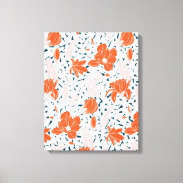 Waterverf bloemen schilderen canvas afdruk
