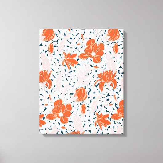 Waterverf bloemen schilderen canvas afdruk (Voorkant)