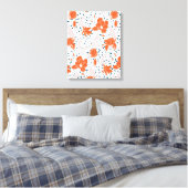 Waterverf bloemen schilderen canvas afdruk (Insitu (Slaapkamer))