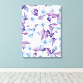 Waterverf bloemen schilderen canvas afdruk (Insitu (Houten vloer))