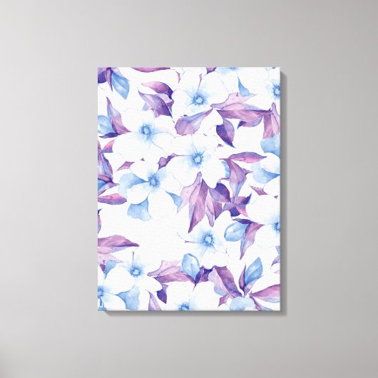 Waterverf bloemen schilderen canvas afdruk (Voorkant)