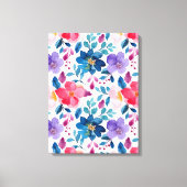 Waterverf bloemen schilderen canvas afdruk (Voorkant)