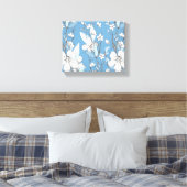 Waterverf bloemen schilderen canvas afdruk (Insitu (Slaapkamer))