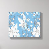 Waterverf bloemen schilderen canvas afdruk (Voorkant)